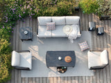 Asheville 5-Piece Aluminum Outdoor Swivel Conversation Set