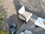 Asheville 4-Piece Aluminum Patio Deep Sofa Set With Sintered Stone Tables