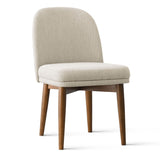 Athena Linen Upholstered Solid Wood Dining Chairs (Set of 4)