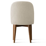 Athena Linen Upholstered Solid Wood Dining Chairs (Set of 6)