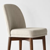 Athena Linen Upholstered Solid Wood Dining Chairs (Set of 4)