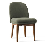 Athena Linen Upholstered Solid Wood Dining Chairs (Set of 6)