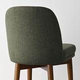 Athena Linen Upholstered Solid Wood Dining Chairs (Set of 6)