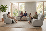 Atlas Fog Zero Gravity Power Reclining Sofa w/ Fridge