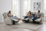 Atlas Fog Zero Gravity Power Reclining Sofa w/ Fridge