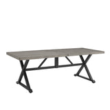 PEAKHOME Azur 82.5” Rectangular Outdoor Dining Tables