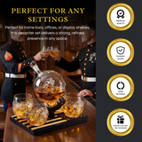 Marine Decanter Set With 4 Whiskey Glasses 1000ml