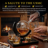 Marine Decanter Set With Four 3 oz Shot Glasses 1000ml