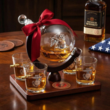 Marine Decanter Set With Four 3 oz Shot Glasses 1000ml