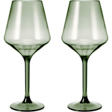Floating Wine Glasses for Pool - Set of 2-15 OZ (Muted Green)