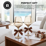 Floating Wine Glasses for Pool - Set of 2-18 OZ (Smoke)