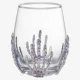 Stemless Skeleton Wine Glass | Set of 2 | 17oz