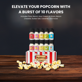 Gourmet Popcorn Seasoning Sampler Kit, 10 Flavor Variety Pack