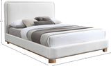 Nolita Linen Textured Bed - Luxurious Soft Fabric with Solid Wood Base for Elegant Bedroom Upgrade