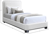 Nolita Bed - Luxurious Linen Textured Fabric Design with Solid Wood Base for a Stylish Bedroom Upgrade