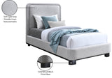 Nolita Bed - Luxurious Linen Textured Fabric Design with Solid Wood Base for a Stylish Bedroom Upgrade