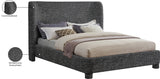 Penny King Bed - Elegant Upholstered Design with Curved Headboard for Luxurious Bedroom Makeover