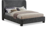 Penny King Bed - Elegant Upholstered Design with Curved Headboard for Luxurious Bedroom Makeover