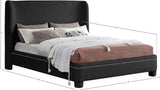 Penny King Bed - Elegant Upholstered Design with Curved Headboard for Luxurious Bedroom Makeover