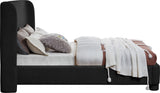 Penny Polyester Fabric Queen Bed - Elegant Curved Headboard for a Luxurious Bedroom Upgrade