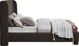 Penny Polyester Fabric Queen Bed - Elegant Curved Headboard for a Luxurious Bedroom Upgrade