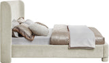 Penny Full Bed - Luxurious Upholstered Bed with Curved Headboard for Elegant Bedroom Decor Upgrade