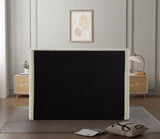Penny Full Bed - Luxurious Upholstered Bed with Curved Headboard for Elegant Bedroom Decor Upgrade