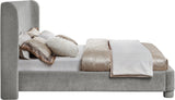 Penny King Bed - Elegant Upholstered Design with Curved Headboard for Luxurious Bedroom Makeover