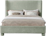 Penny Full Bed - Luxurious Upholstered Bed with Curved Headboard for Elegant Bedroom Decor Upgrade