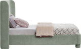 Penny Twin Bed - Elegant Upholstered Bed with Curved Headboard for Stylish Bedroom Decor Upgrade