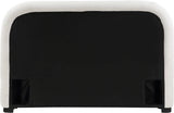 Vaughn Cream Boucle Bed - Cozy Contemporary Design with Sturdy Black Wood Base for Ultimate Comfort