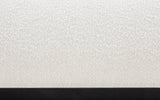 Vaughn Cream Boucle Bed - Cozy Contemporary Design with Sturdy Black Wood Base for Ultimate Comfort