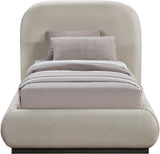 Vaughn Cozy Chenille Bed with Sturdy Wood Frame for a Stylish and Inviting Bedroom Retreat