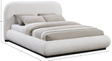 Vaughn Cozy Chenille Bed with Sturdy Wood Frame for a Stylish and Inviting Bedroom Retreat