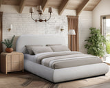 Vaughn Cozy Chenille Bed with Sturdy Wood Frame for a Stylish and Inviting Bedroom Retreat