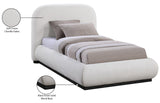 Vaughn Cozy Chenille Bed with Sturdy Wood Frame for a Stylish and Inviting Bedroom Retreat