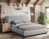 Vaughn Cozy Chenille Bed with Sturdy Wood Frame for a Stylish and Inviting Bedroom Retreat