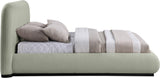 Vaughn Cozy Chenille Bed with Sturdy Wood Frame for a Stylish and Inviting Bedroom Retreat