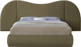 Everest Boucle Fabric Bed: Luxurious Contemporary Design with Removable Panels for Adaptable Comfort