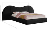Everest Boucle Fabric Bed: Luxurious Contemporary Design with Removable Panels for Adaptable Comfort