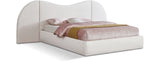 Everest Boucle Fabric Bed: Luxurious Contemporary Design with Removable Panels for Adaptable Comfort