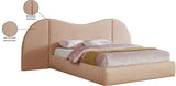 Everest Boucle Fabric Bed: Luxurious Contemporary Design with Removable Panels for Adaptable Comfort