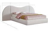 Everest Boucle Fabric Bed: Luxurious Contemporary Design with Removable Panels for Adaptable Comfort
