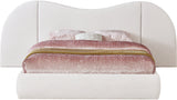 Everest Boucle Fabric Bed: Luxurious Contemporary Design with Removable Panels for Adaptable Comfort