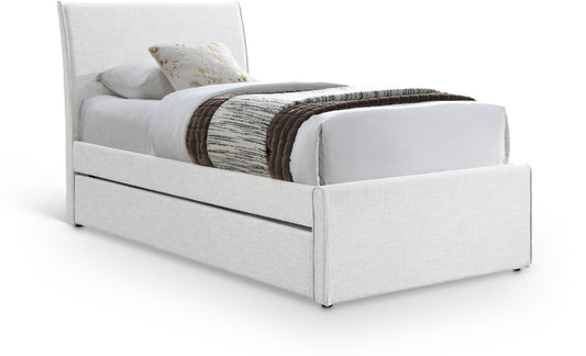 Myles Twin Trundle Bed - Stylish Contemporary Design with Durable Upholstery and Versatile Use