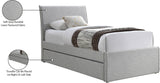 Myles Twin Trundle Bed - Stylish Contemporary Design with Durable Upholstery and Versatile Use