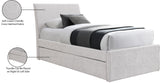 Myles Twin Trundle Bed - Stylish Contemporary Design with Durable Upholstery and Versatile Use