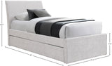 Myles Twin Trundle Bed - Stylish Contemporary Design with Durable Upholstery and Versatile Use