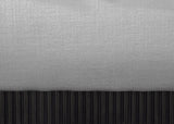 Rigby Art Deco King Bed in Rich Cream Linen with Fluted Black Base – Stylish, Slatted Design & Easy Assembly
