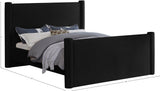 Elias Velvet Full Bed - Stylish Contemporary Design with Solid Wood Frame for Timeless Elegance